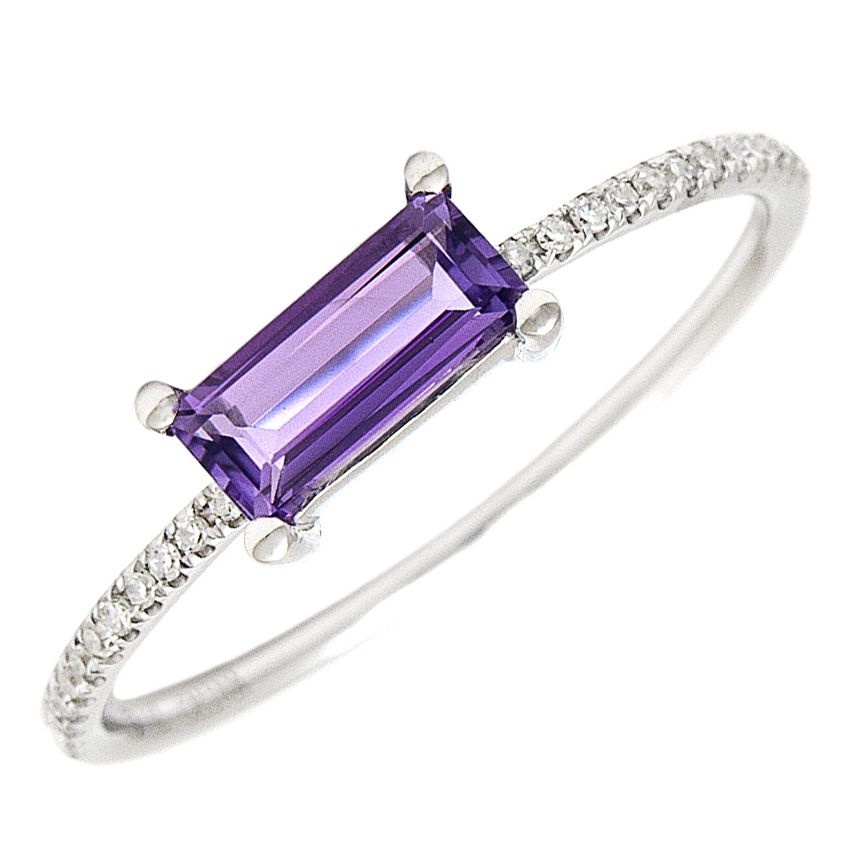 Gemstone Baguette Ring