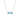 A blue gemstone necklace with a diamond accent, 16 inches in length, made with 14K gold.