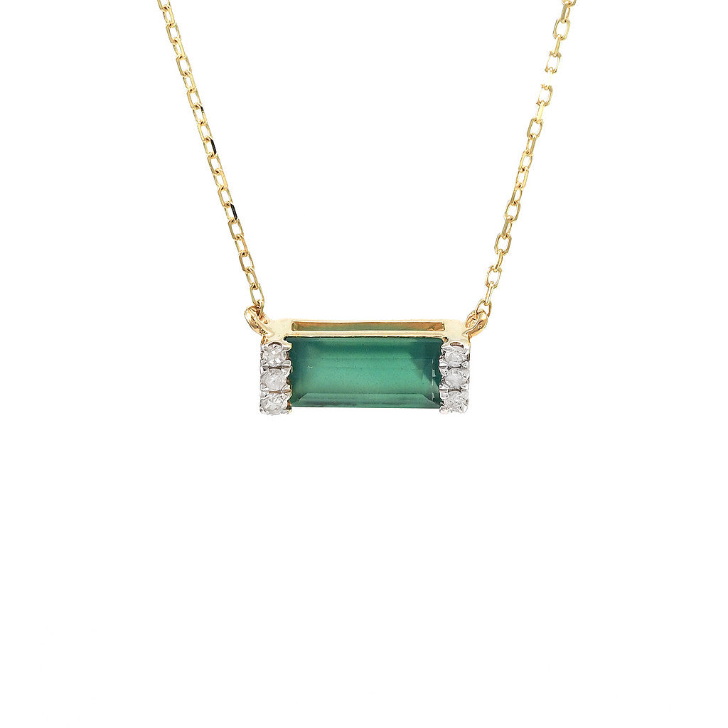 Lucky Gemstone and Diamond Necklace