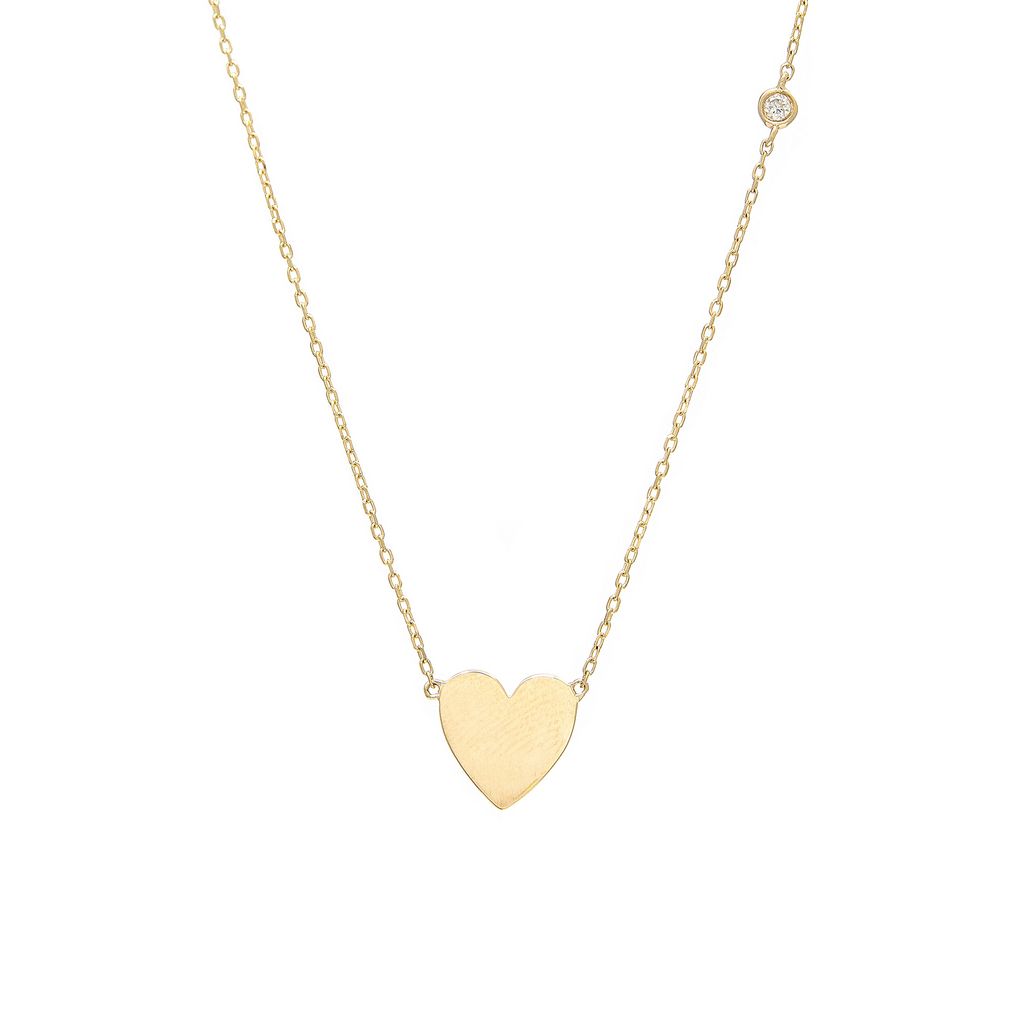 Heart and Light Diamond Necklace