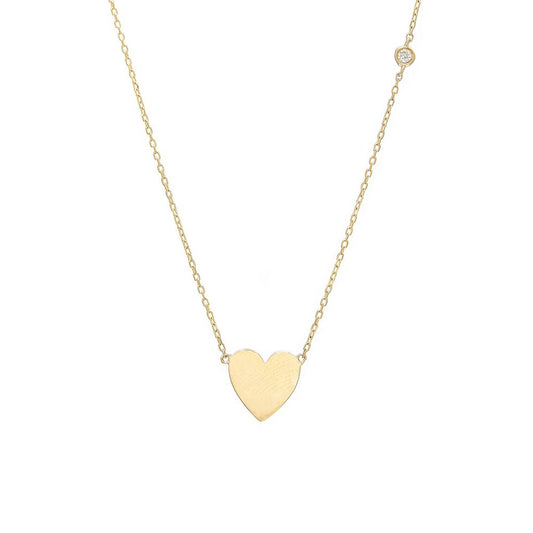 Heart and Light Diamond Necklace