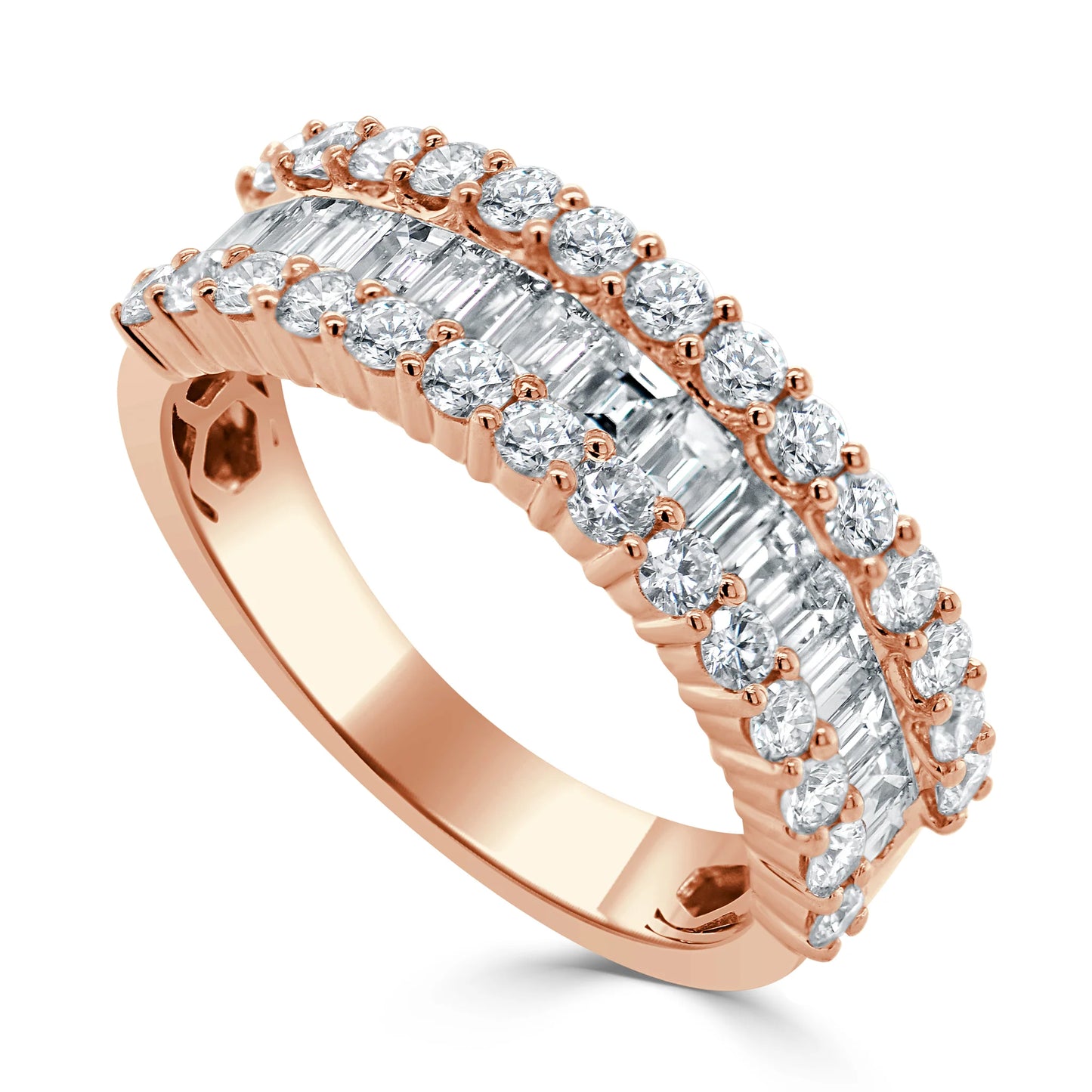 14k Gold Baguette Diamond Ring