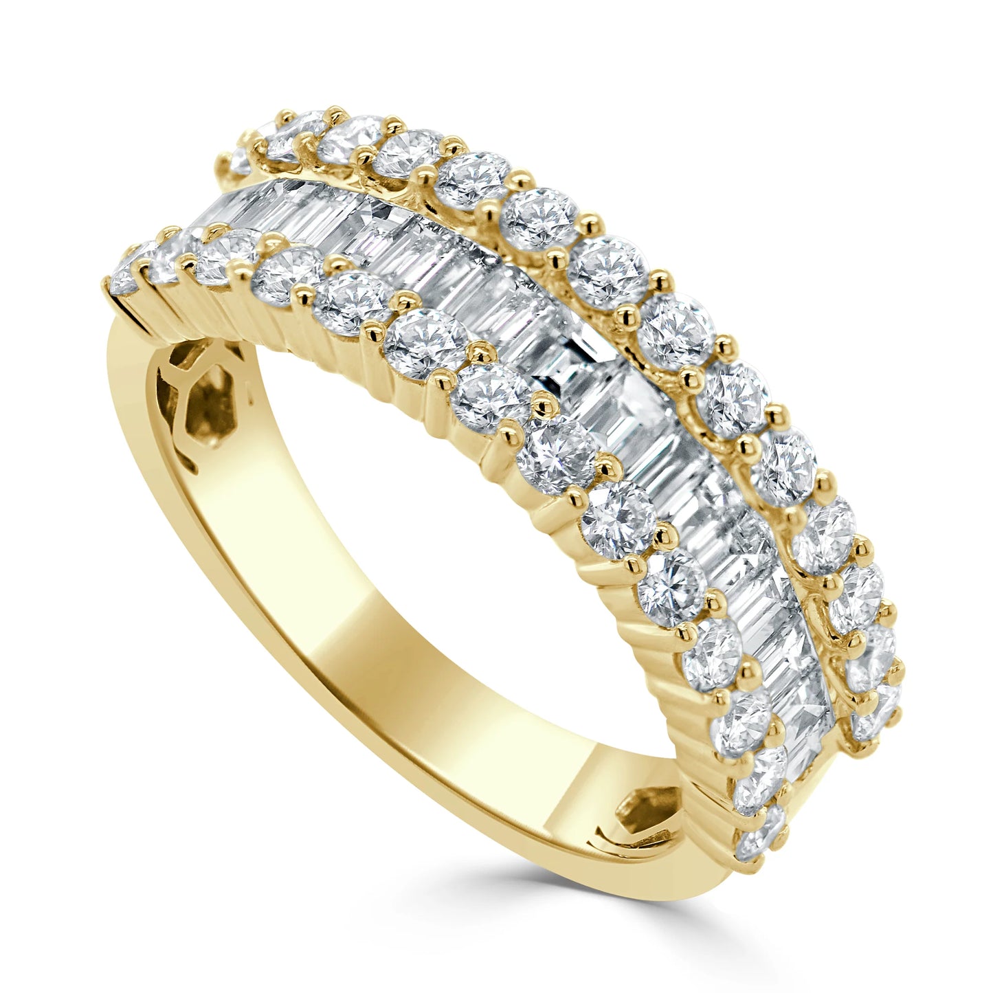 14k Gold Baguette Diamond Ring