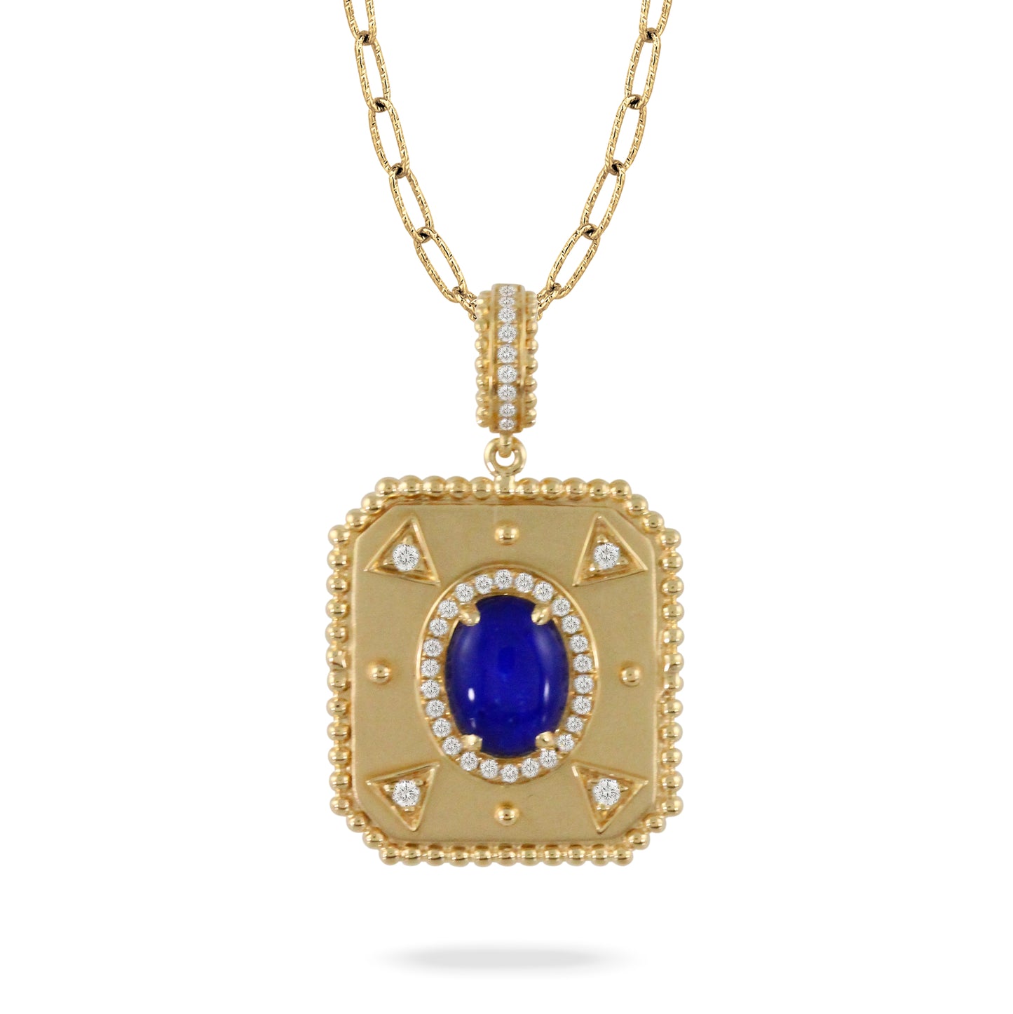 Byzantine Lapis Lazuli Diamond Necklace