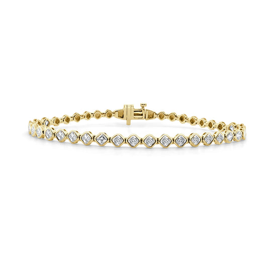 Asscher Diamond Bracelet