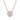 Halo Round Diamond Necklace - 14K Gold
