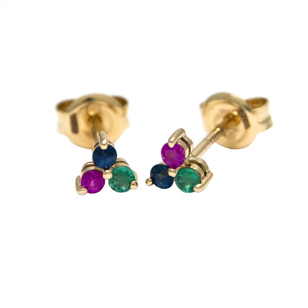 Micro Gemstone Studs