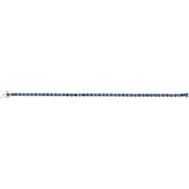 Blue Sapphire Tennis Bracelet