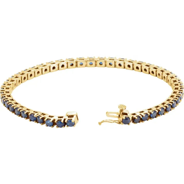 Blue Sapphire Tennis Bracelet