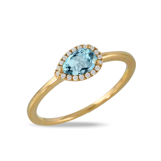 Sky Blue Topaz Stackable Ring