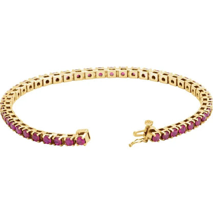 Ruby Tennis Bracelet