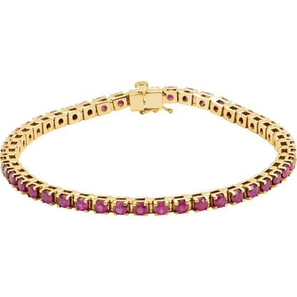 Ruby Tennis Bracelet