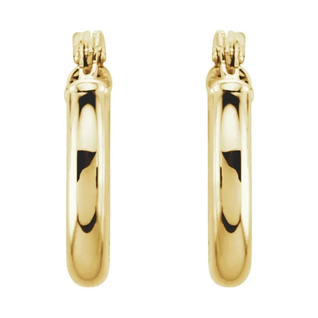 Tube Gold Hoops Medium