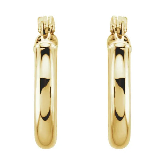 Tube Gold Hoops Medium