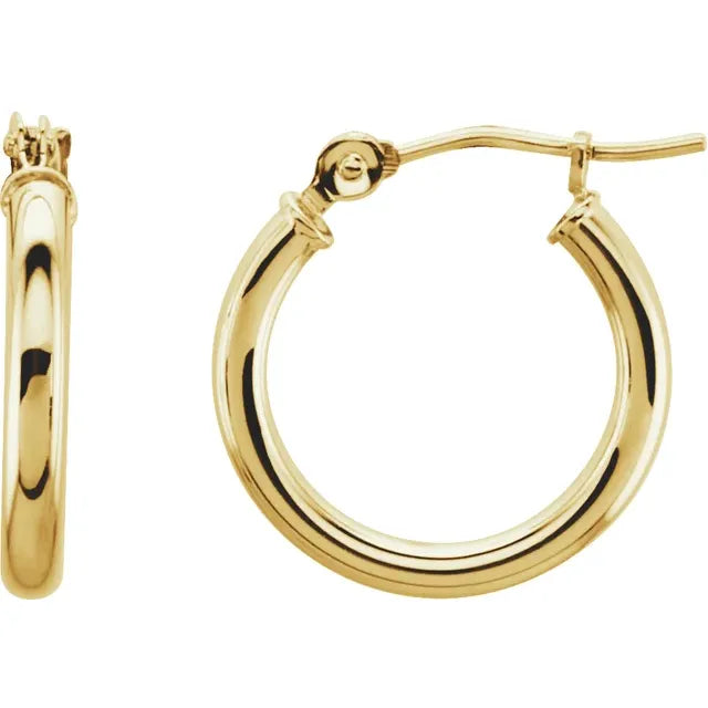 Tube Gold Hoops Medium