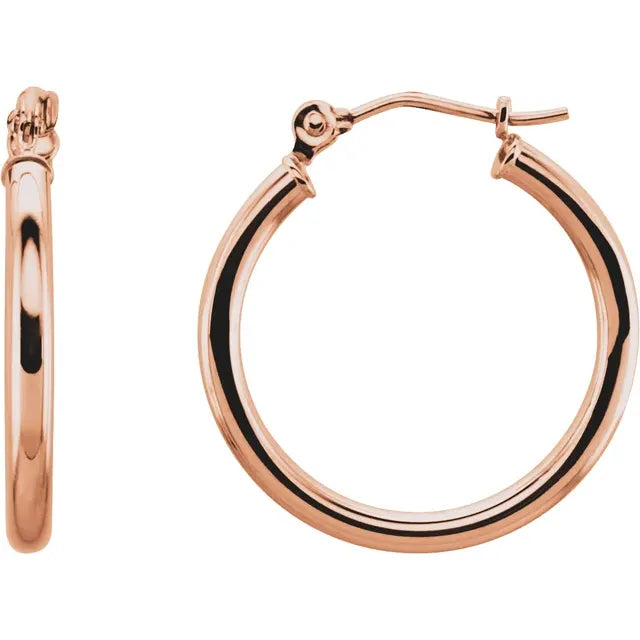 Tube Gold Hoops Medium